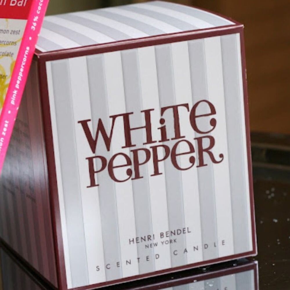 Henri Bendel White Pepper Scented Candle 10 OZ